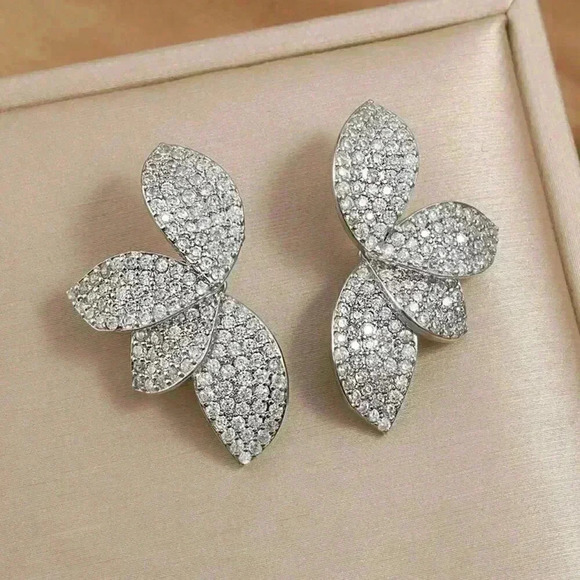 Women's Rakol Elegant Copper Irregular-Shaped Earrings - Picture 4 of 14